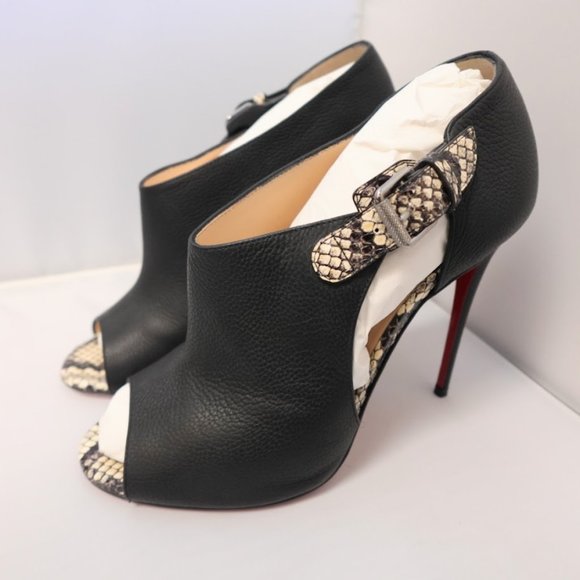 Christian Louboutin 100 Calf/Morphee/Watersnake Pumps - Picture 2 of 3